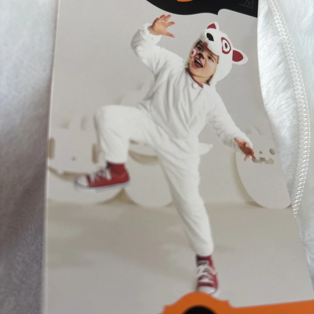 Toddler Hyde & EEK Target BULLSEYE Dog Halloween Costume Jumpsuit Size 2T-3T NWT